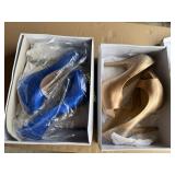 Steve Madden Playyr Gold Satin Size 9, Steve