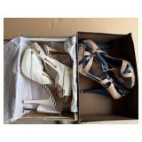 Pedro Woman Open Toe Heel Taupe Size 9 Charles