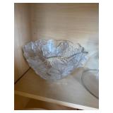 Mikasa Nova Frosted Glass Bowl, Glass Cake Stand