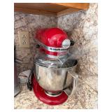 Red Kitchen Aid Stand Mixer, Artisan Series with