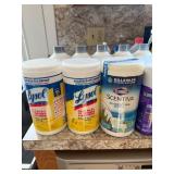 Beige Metal Bin with Contents- Variety of