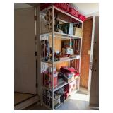 5 Tier White Metal with Glass Shelving Etagore