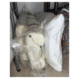 Pair of Curved Neck Full/Queen Memory Foam