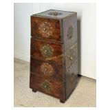 Wooden 4 Drawer Jewelry Box with Ornate
