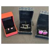2- Pair of Sterling Cuff Units and 1 Pair of
