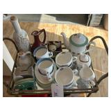 Good Earth Tea Kettle Porcelain Tea Set, 4pc
