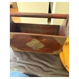 Wooden Magazine Holder, Bamboo Recipe Board/