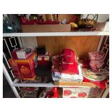 Shelf of Christmas Decorations, 36ï¿½ Giant Red