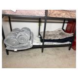 Grey/White 4pc Bath Mat Set, 35ï¿½ x 21ï¿½ Black Bath