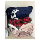 2- Mauve Throw Blankets, Very Soft, Dallas