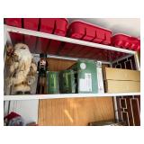 Shelf of a Black Santa Christmas Decoration