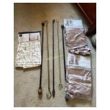5 Curtain Rods in Different Styles and Colors,
