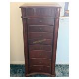 Hines and Honey Bailey Walnut Jewelry Armoire. A