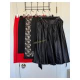 CQ Black Satin Skirt in a maxi Style, Loft Black