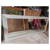 Rectangule Accent Mirror Featuring a Textured