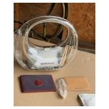 Steve Madden Plexi Glass Form Purse with Silver