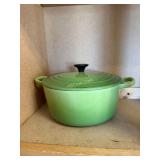 Le Creuset Green Dutch Oven with Lid, Le Creuset