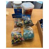 Asst. of Glass Tiles Decor, Asst of Glass Rocks/