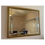 Decorative Gold Framed Wall Hanging Mirror with