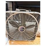 Lasko Grey/White Box Fan, Lasko White Adjustable