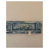 French Curved Architectural Wood Plaque with 4