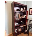 Wooden Bookshelf with Adjustable Shelves,