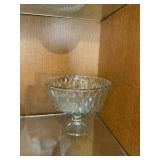 3 Divided Relish Trays, Crystal Compote (qty 2),