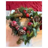 2- Clear/ Red totes Containing Artificial