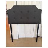 Twin Metal Folding Bed Frame with Dark Grey