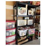 Black 5-Tier Plastic Storage Rack, 70ï¿½ Tall