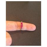 10K Yellow Gold Ring with Pink Tourmaline Heart