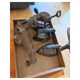 1- Shoe Last, 3- Sat Irons, 1- Auger- Fruit