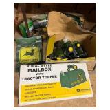 John Deere Mailbox with Tractor Topper, John