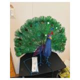 Lighted Peacock
