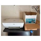 HP Desk Jet Printer with 2 Boxes of Paper.