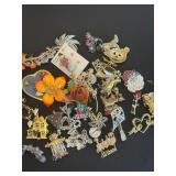 Large Lot of Costume Pins and Brooches