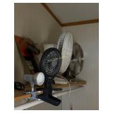 4 Fans and Clip Light