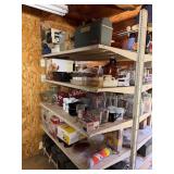 4 Shelves of Bake Ware and Misc. Glass