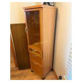 Display Cabinet with Cubbie and 2 Drawers,