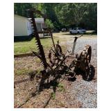 Vintage Horse-Drawn Sickle Mower, Likely from