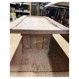 Vintage Wooden Coffee Table with Second Small