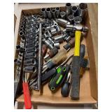 Flat of Tools Comes with Sockets, Ratchets, Ball