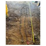 30ï¿½ Approx. of Chain with Orange Hooks in Yellow