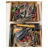 2 Flats of Tools Consisting of Hammers,