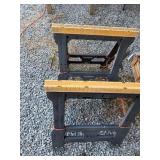 Pair of Black/ Yellow Sawhorses, Pittsburgh 5ï¿½