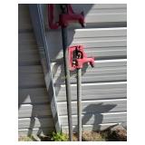 Pair of Water Pipes with Hand Crank and Hose