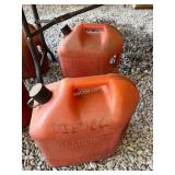 2- 5 Gallon Gas Cans- Empty