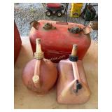 Steel 6 Gallon Gas Can, 2- 1Gallon Gas Cans