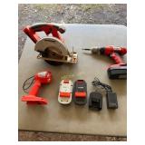 3pc Firestorm Battery- Powered Set with Skilsaw,