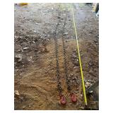 28ï¿½ of Chain with Orange Hooks in Yellow Bucket